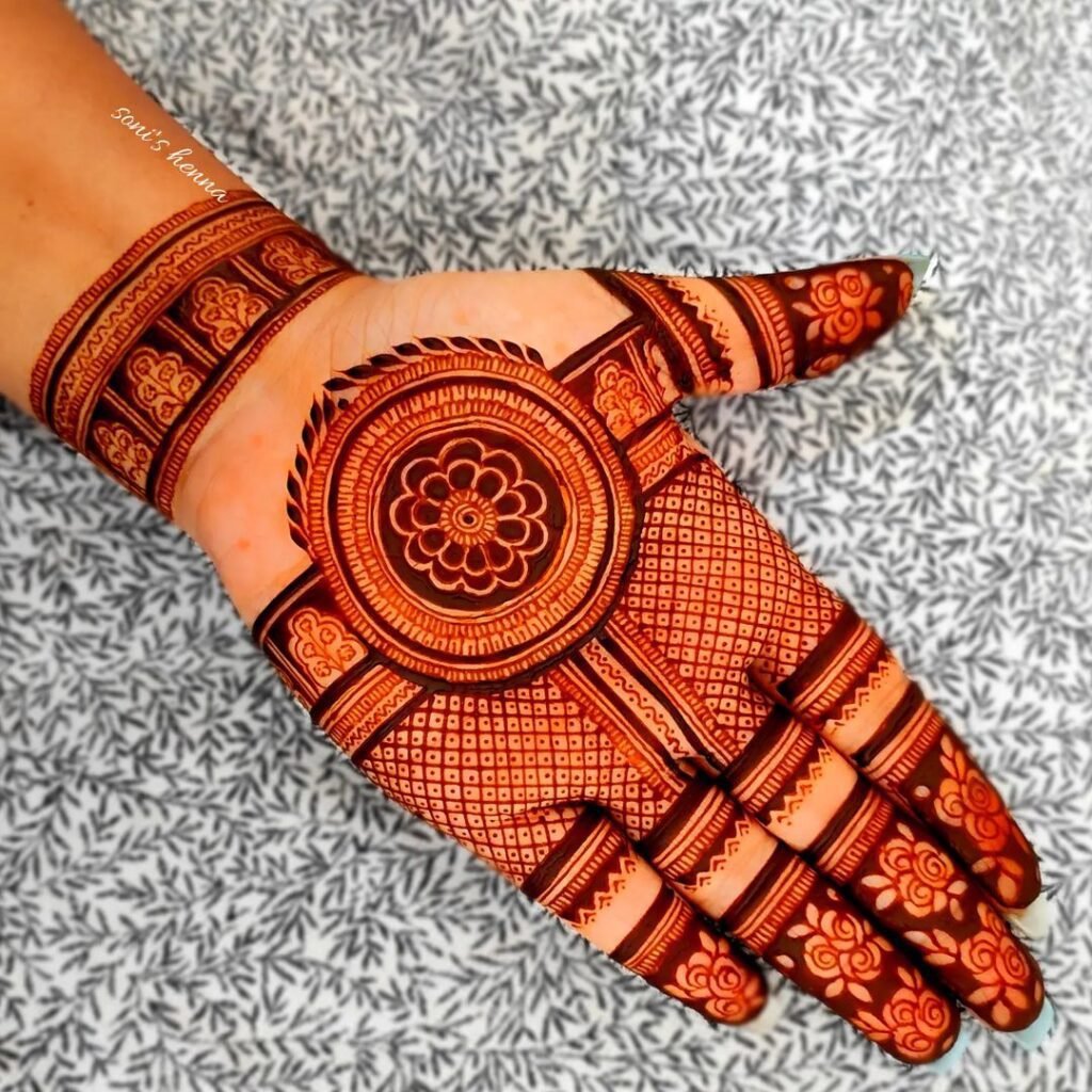 Front Hand Mehndi Design