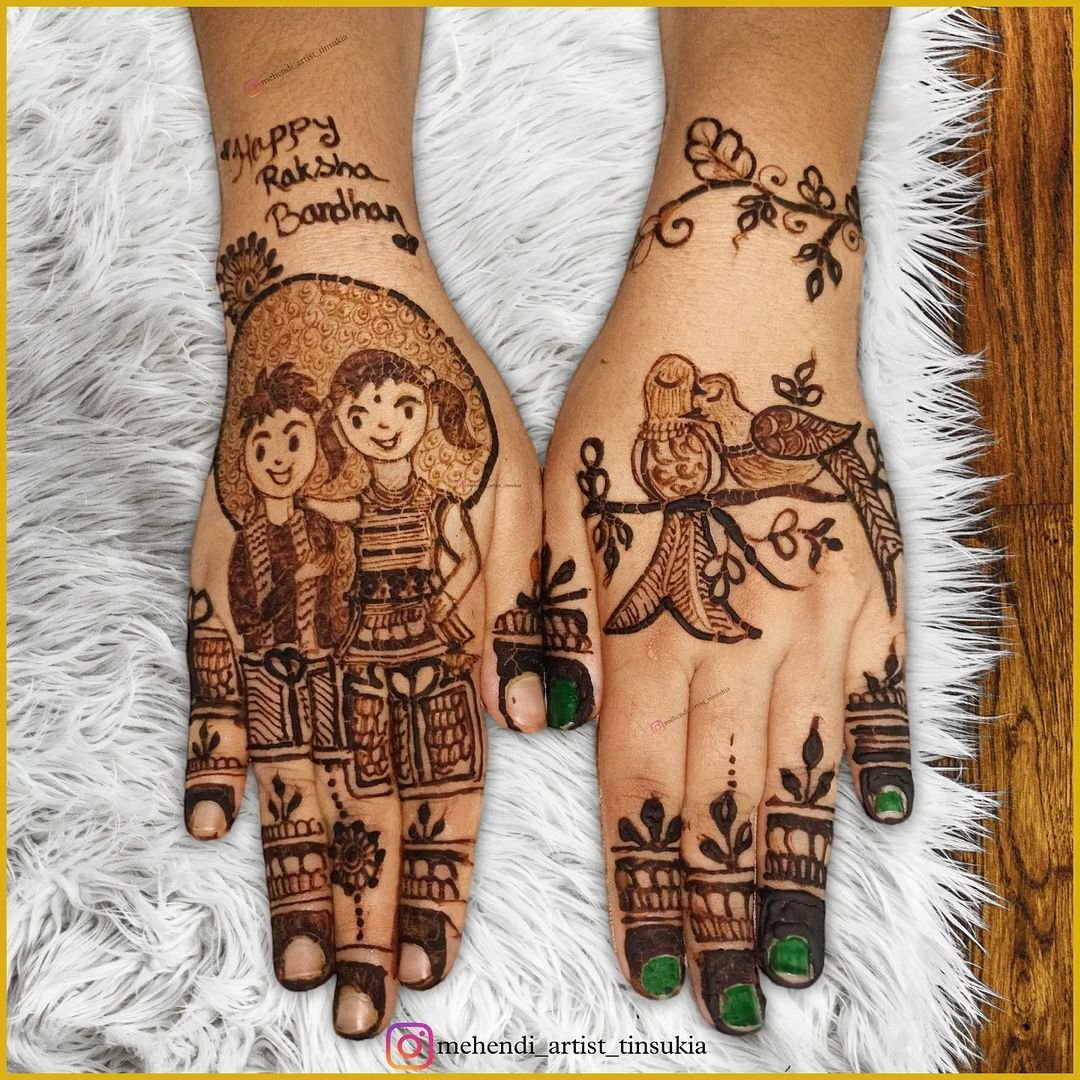 raksha bandhan mehndi design