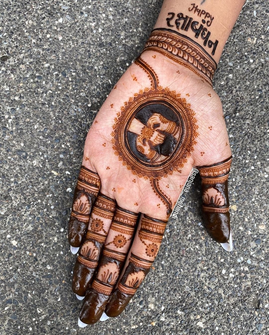 raksha bandhan mehndi design